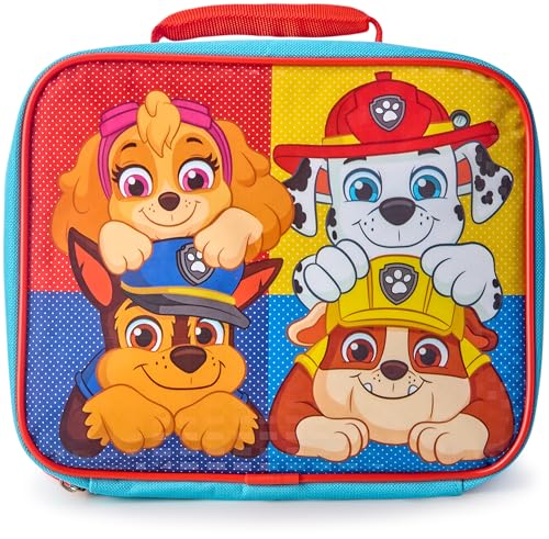 Fast Forward Paw Patrol Kids Lunch Box Insulated Lunch Bag Lunch Box Kids Girls Boys School Preschool Elementary Picnic Size One Size Paw RedYellow - Image 1