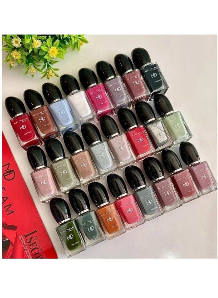 MD Manicure box contains 24 multi-colour colours