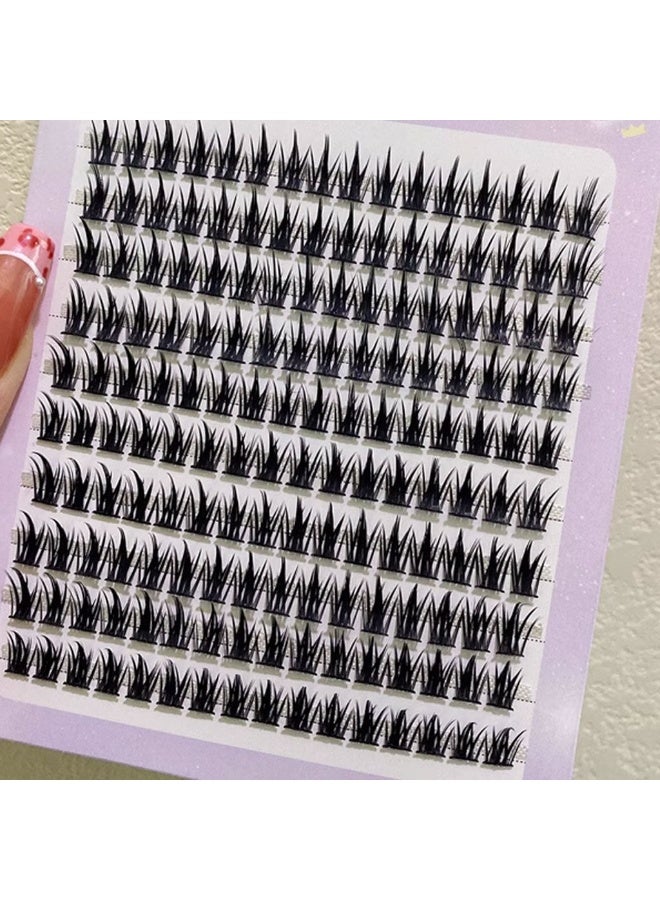 رموش عنقودية "الأنمي" الطبيعية | مظهر سبايكي خفيف وكثيف لعيون ساحرة (DIY Eyelashes) - Image 4