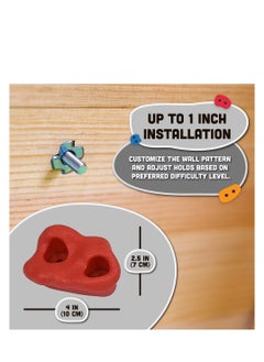 KASTWAVE 20 Pack Kids Rock Climbing Holds, Includes Mounting Hardware for 1" Installation, Holds Climbing Rocks for Outdoor Indoor Home Playground  - Image 5