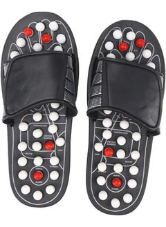Generic 1 Pair Rotating Reflex Massage Slippers - Arch Pain Relief Foot Massager Shoes with Magnetic Therapy (Size 44-45)  - Image 1