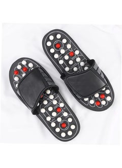 Generic 1 Pair Rotating Reflex Massage Slippers - Arch Pain Relief Foot Massager Shoes with Magnetic Therapy (Size 44-45)  - Image 2