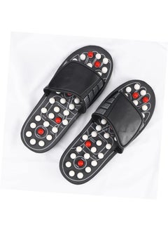 Generic 1 Pair Rotating Reflex Massage Slippers - Arch Pain Relief Foot Massager Shoes with Magnetic Therapy (Size 44-45)  - Image 5