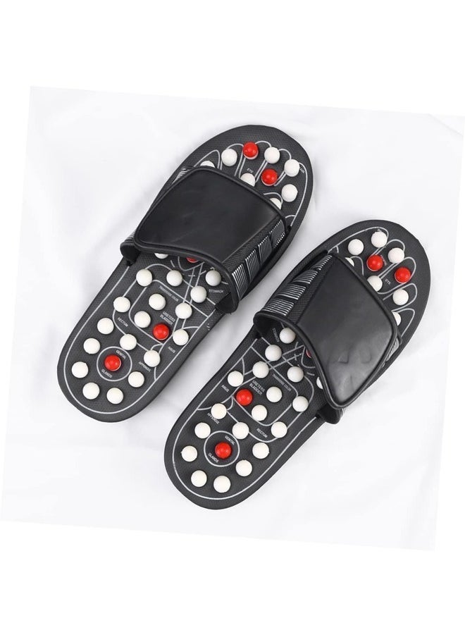 Generic 1 Pair Rotating Reflex Massage Slippers - Arch Pain Relief Foot Massager Shoes with Magnetic Therapy (Size 44-45)  - Image 5