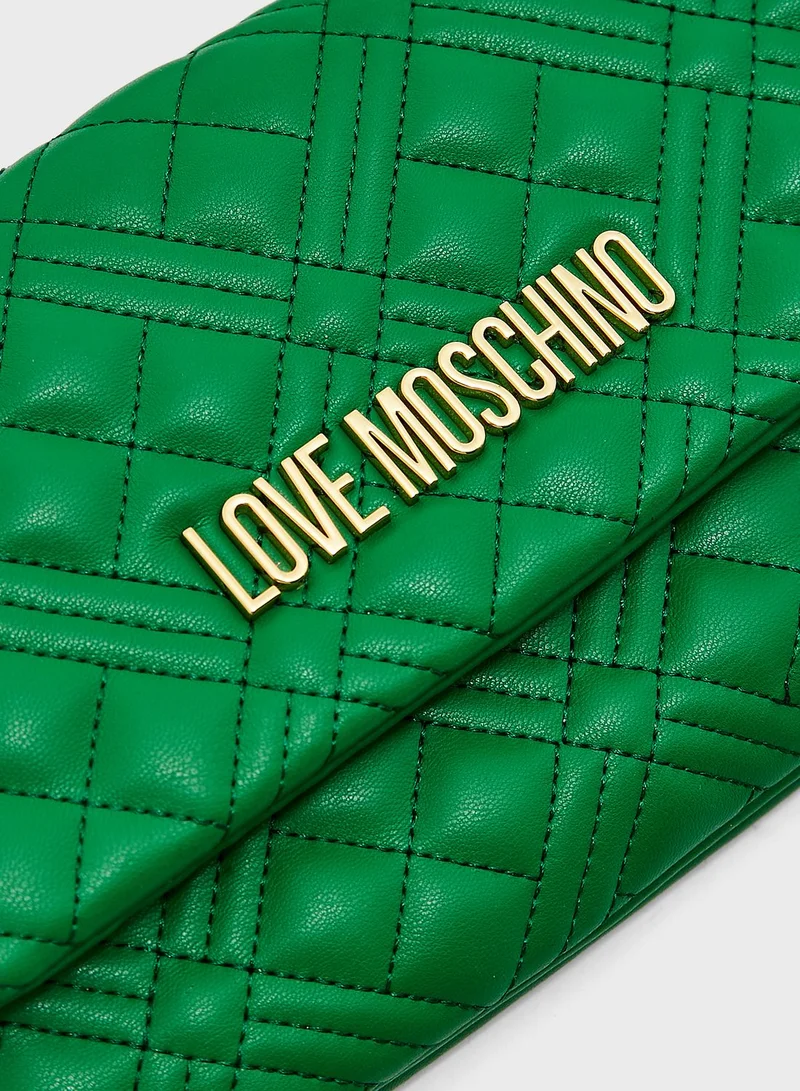 Love Moschino Flap Over Clutch