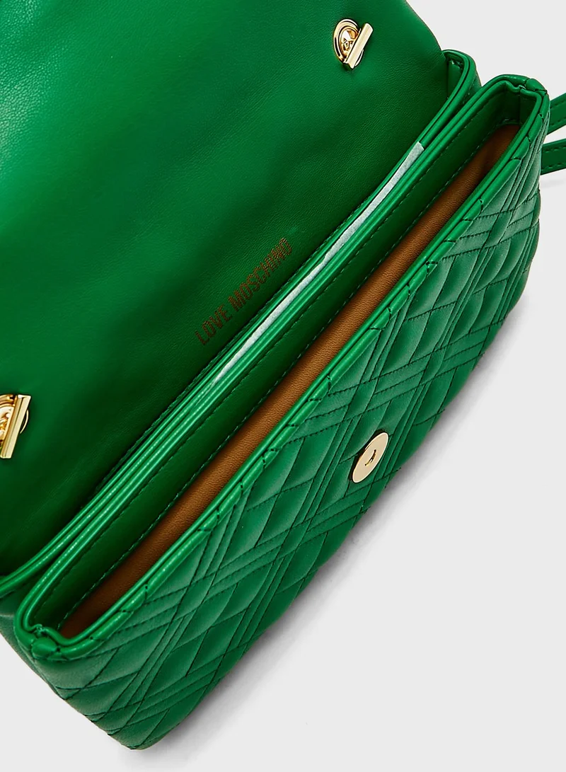 Love Moschino Flap Over Clutch