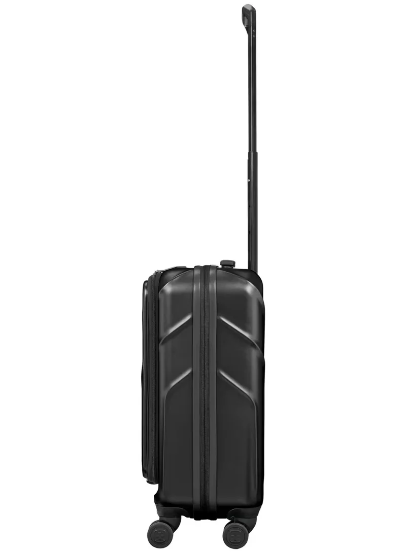 Wenger Amplix 55 Cm Hardside 4 Double Wheeled Expandable Cabin Luggage Trolley - Black