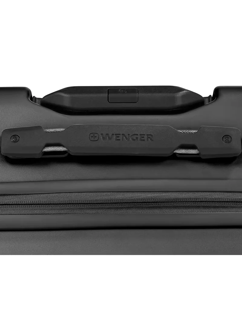 Wenger Amplix 55 Cm Hardside 4 Double Wheeled Expandable Cabin Luggage Trolley - Black