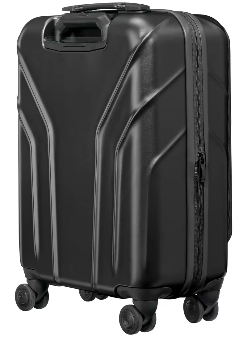 Wenger Amplix 55 Cm Hardside 4 Double Wheeled Expandable Cabin Luggage Trolley - Black