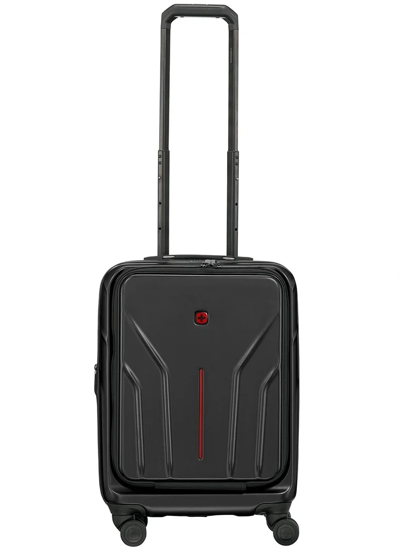 Wenger Amplix 55 Cm Hardside 4 Double Wheeled Expandable Cabin Luggage Trolley - Black