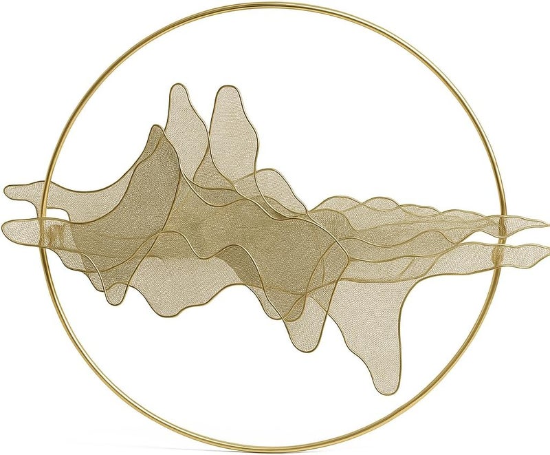 Fitto Metal Wall Art Décor 84x61cm Contemporary Decorative Metal Panel - Image 1