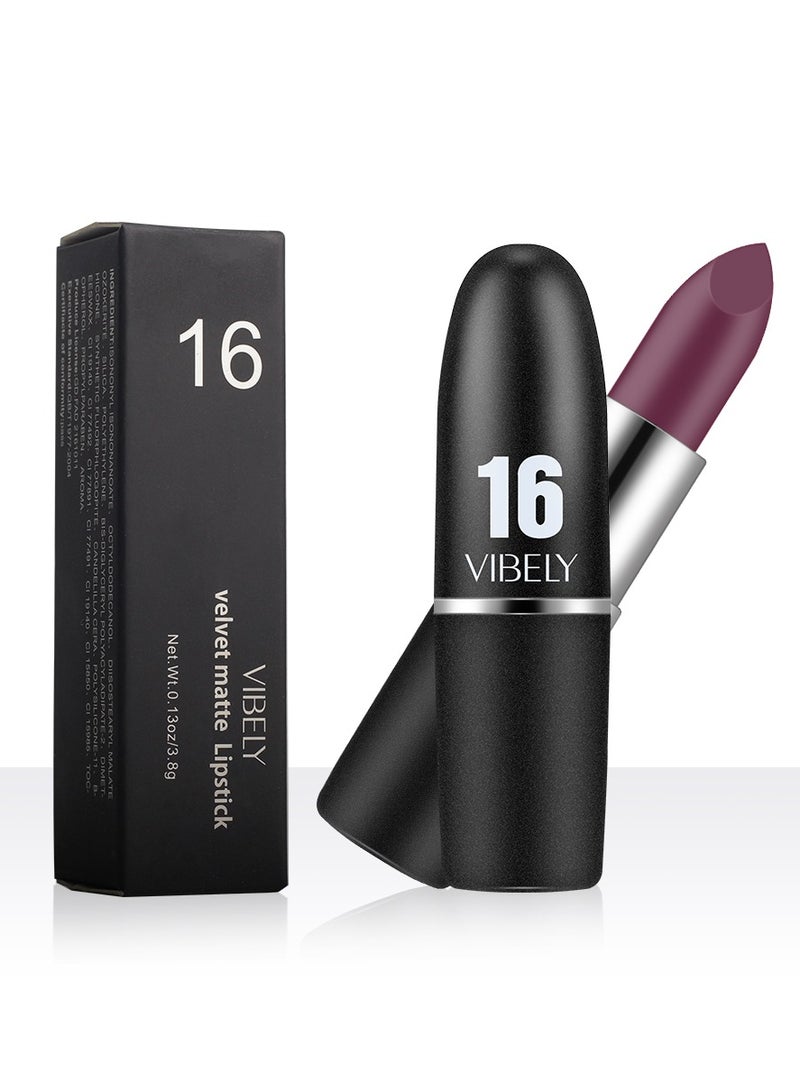 Vibely Vibely Velvet Matte Lipstick: Rich, Bold Color with a Soft Matte Finish Waterproof, Long-Lasting & Flawless Velvet Lips, One Size 19#  - Image 5