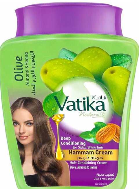 فاتيكا حمام كريم  قشطة زيتون و لوز و حناء 900 جم