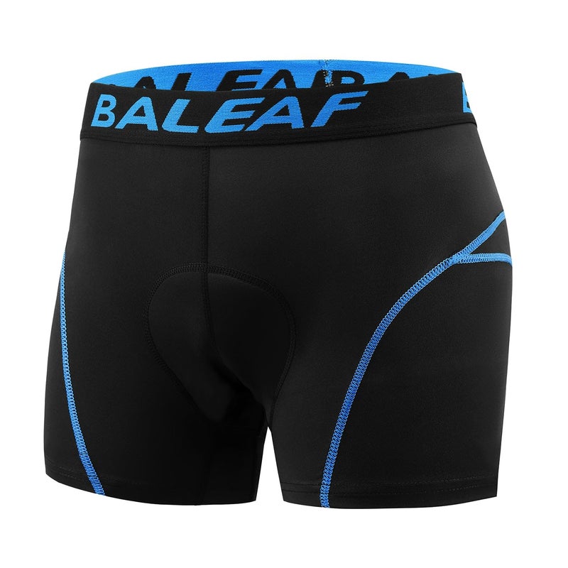 baleaf Men's 3D Padded Bike Shorts Cycling Underwear MTB Liner Road Biking Bicycle Clothes Blue XL - Image 2
