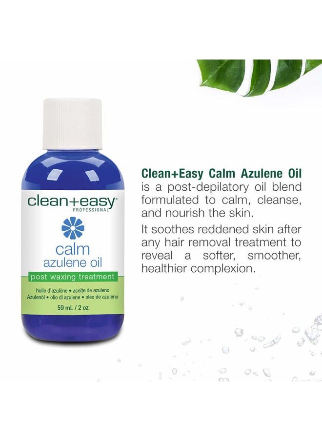 Clean + Easy Azulene Oil – Post Waxing Treatment for Sensitive Skin, Soothes Irritation & Removes Wax Residue After Hair Removal, After Wax Care, 2 oz  - Image 3