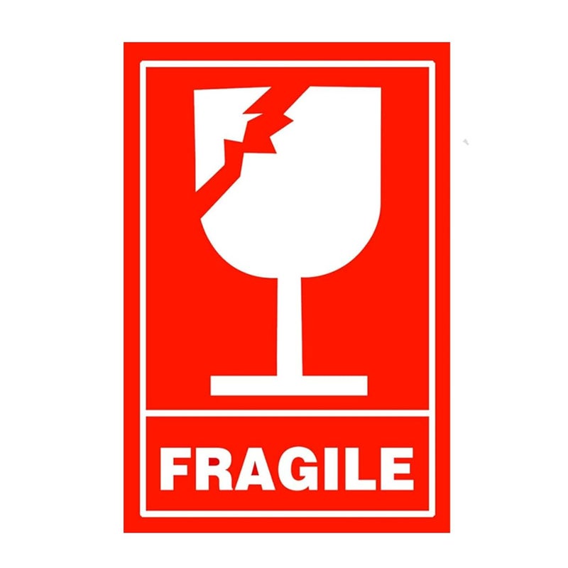 Fragile StickersGlass StickerHandle with Care Shipping StickersMailing Postage Parcel Sticker2x3 Inch300 Pcs Per Roll