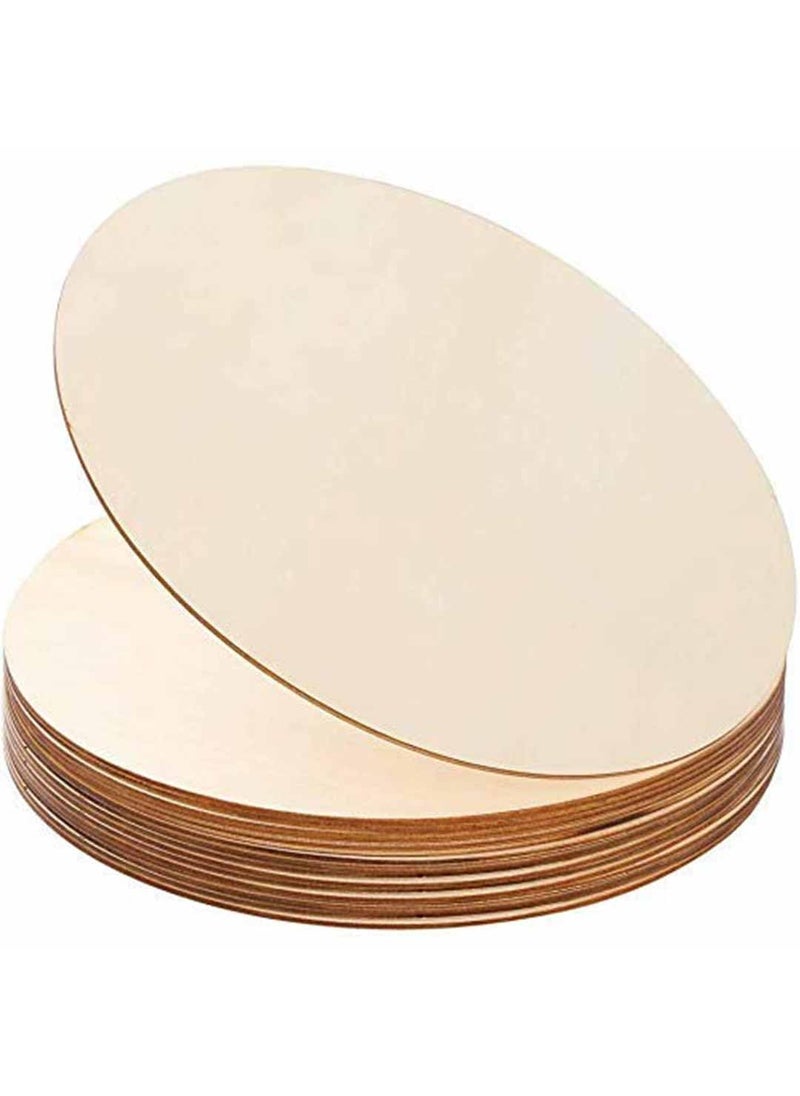 ADIKALA Adikala Round Circle MDF Pine Wood 25mm MDF Board for Art and Craft Unfinished Round Wood Piece for Resin Art Mandala Art Clay Art Decoupage Pyrography Painting 14IN 6  - Image 2