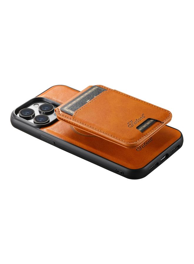 Suteni Case For iPhone 14 Pro H15 MagSafe Oil Eax Leather Detachable Wallet Back Phone Case - Image 5