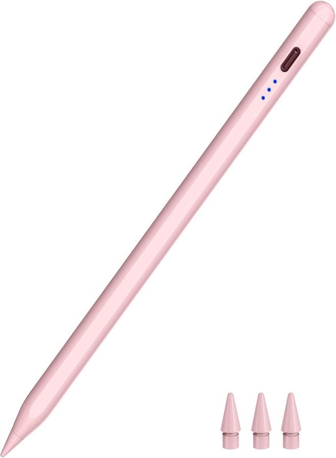 HATOKU Pen for ipad 2018-2023, Quick Charging Pencil 2nd Generation with Tilt & Palm Rejection, Pen for ipad Compatible with ipad Air 3/4/5, ipad Mini 5/6, ipad 6-10 Gen, ipad Pro 11/12.9" (Pink) - Image 1
