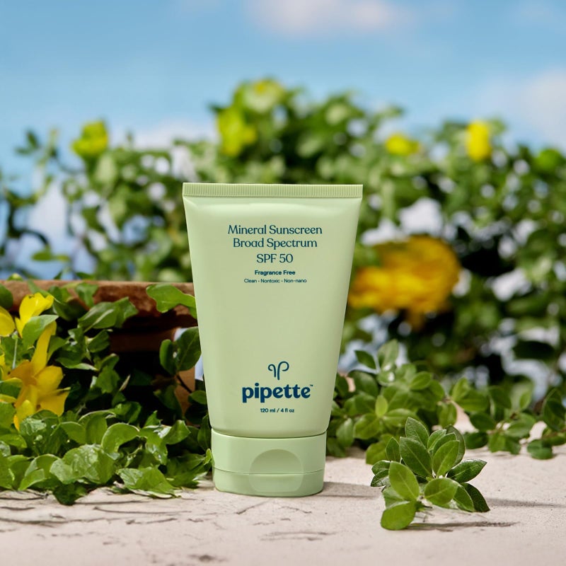 Pipette Mineral Sunscreen - SPF 50 Broad Spectrum Baby Sunblock with Non-Nano Zinc, UVB/UVA Non-Toxic Sun Protection for Kids & Sensitive Skin, 4fl oz (3 pack) - Image 3