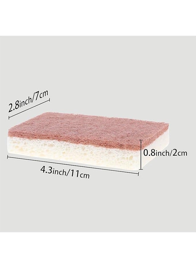 Dual Sided Cleaning Sponges, Kitchen Dishes Sponge, Non-Scratch Scrub Sponges for Household, Bathroom 6 Pack  - Image 5