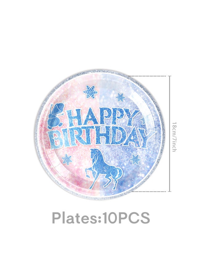 Frozen Silhouette Edge Wipe Ice Party Paper Plate Paper Towel Tablecloth Party Tableware Birthday Party Supplies