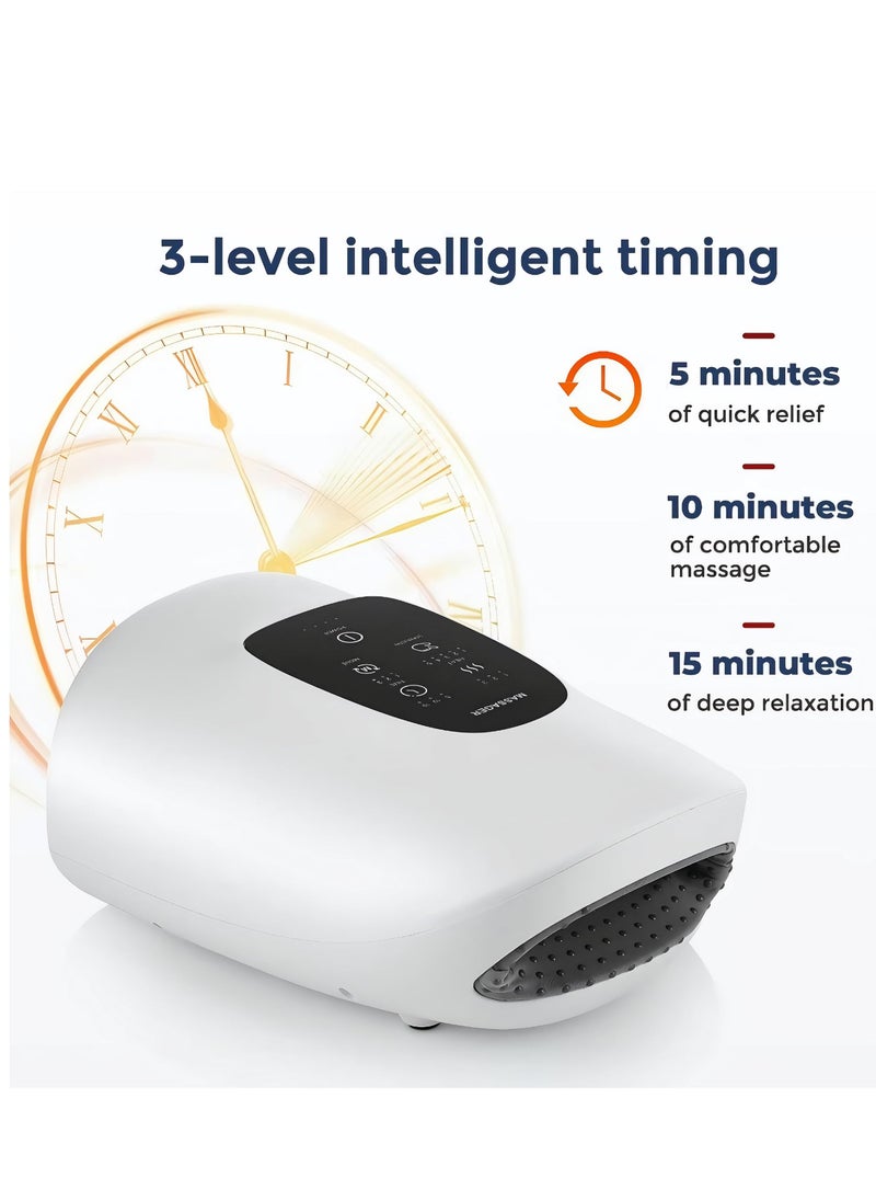 XiuWoo Touchscreen Hand Massager with Compression, Pressure Point Therapy for Arthritis, Pain Relief and Carpal Tunnel, Shiatsu Massage Machine with Heat, Cordless  - Image 2