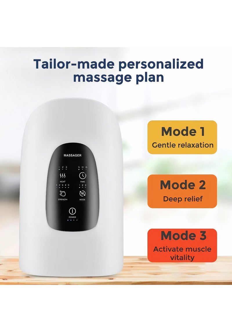 XiuWoo Touchscreen Hand Massager with Compression, Pressure Point Therapy for Arthritis, Pain Relief and Carpal Tunnel, Shiatsu Massage Machine with Heat, Cordless  - Image 4