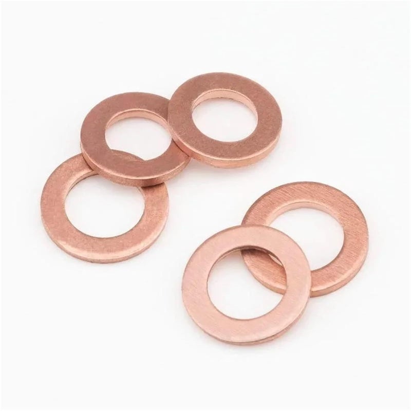 Copper Washers Assortment 280Pcs M5 M20 Flat Sealing Rings Gaskets Kit with Case - Image 1