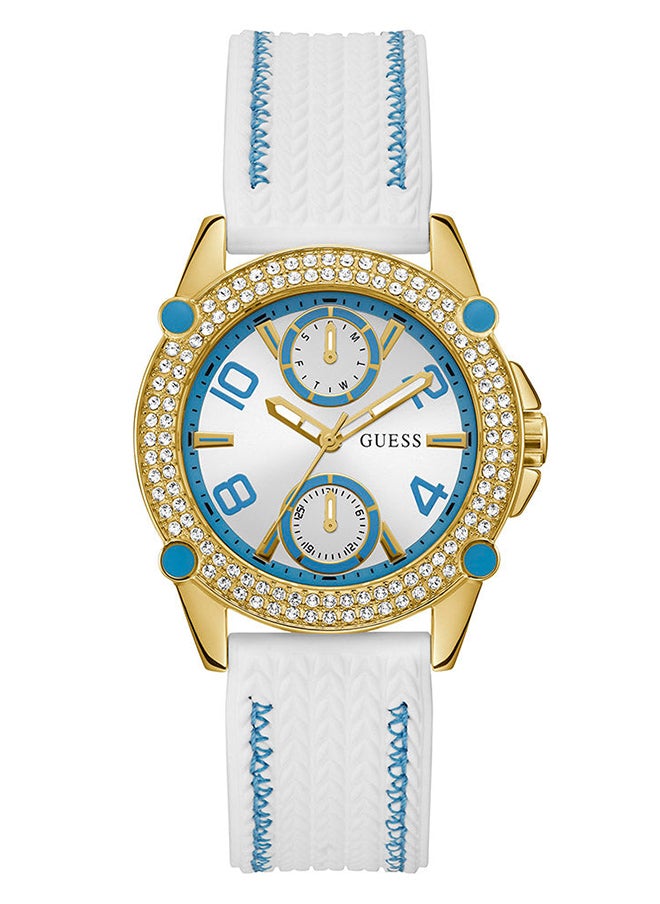 GUESS Women Quartz Analog Round Shape Silicone Wrist GW0554L2 - 38 mm  - Image 1