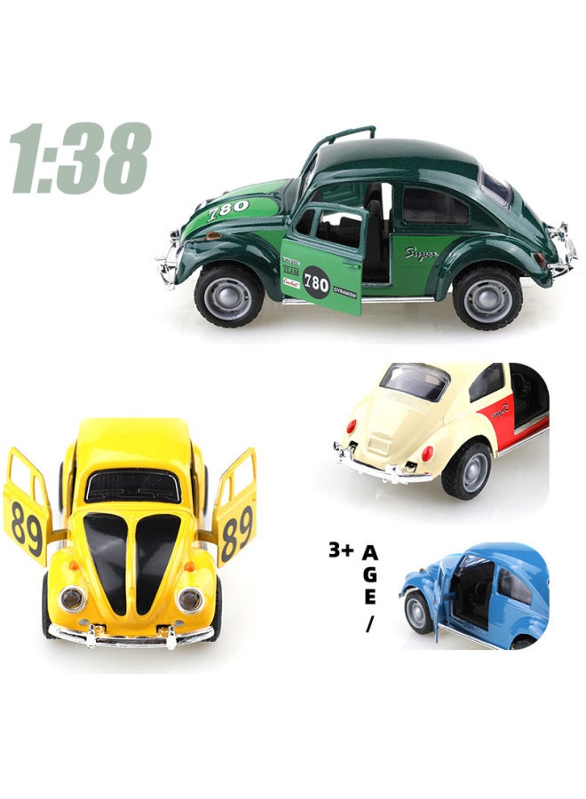 Bag 1:38 Retro Classic Classic Car Pickup Alloy Car Model Simulation Children's Toy Car Cross-border-Color:(bubble Bag) 1: 38 Special Retro Pickup Black  - Image 4