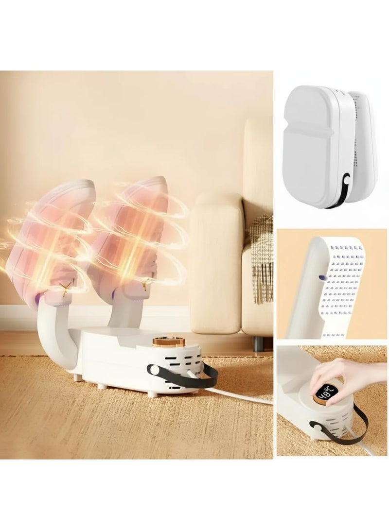 360° Foldable Smart Electric Shoe Dryer - Shoe Dryer for Shoes, Gloves, Socks, Safe Constant Temperature 48℃ & Timer - Dehumidifier for Sneakers & Heavy Shoes el-476 - Image 1
