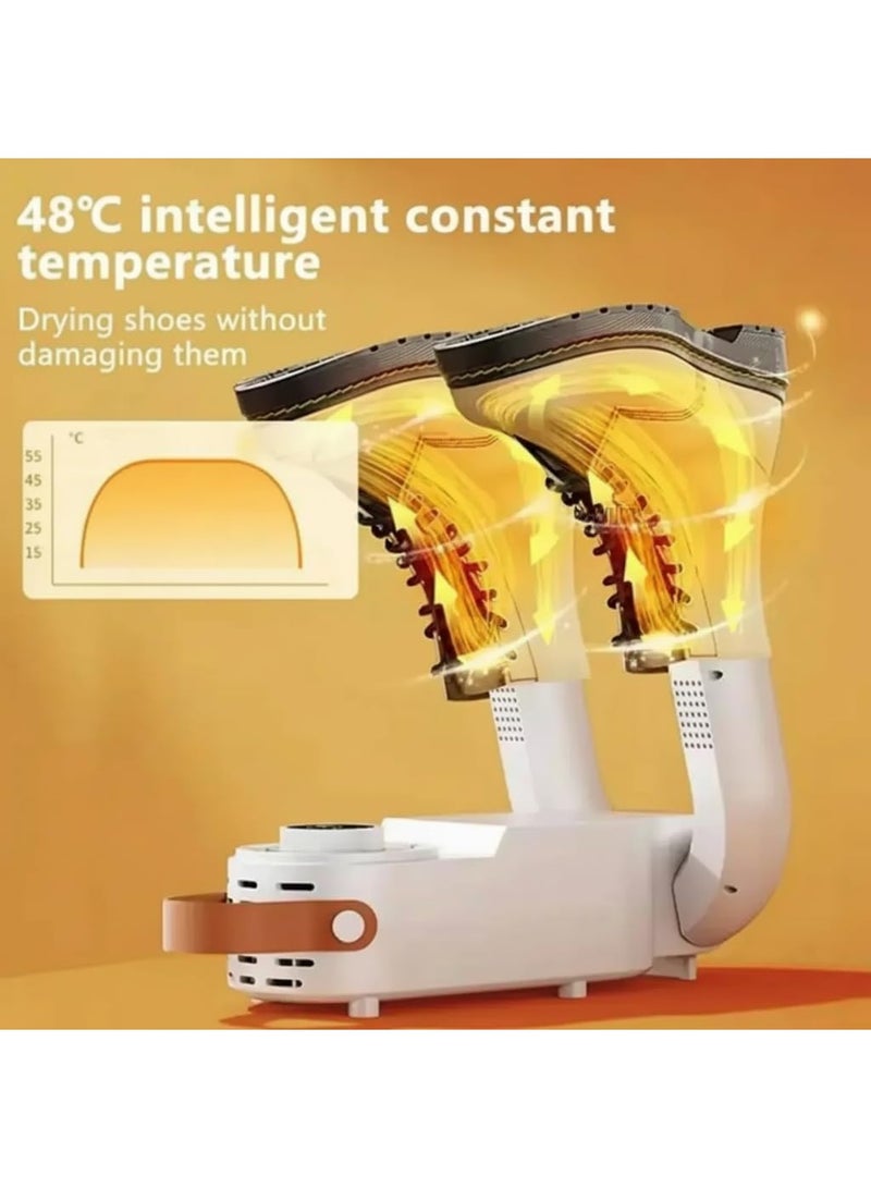 360° Foldable Smart Electric Shoe Dryer - Shoe Dryer for Shoes, Gloves, Socks, Safe Constant Temperature 48℃ & Timer - Dehumidifier for Sneakers & Heavy Shoes el-476 - Image 4