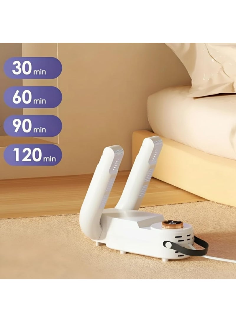 360° Foldable Smart Electric Shoe Dryer - Shoe Dryer for Shoes, Gloves, Socks, Safe Constant Temperature 48℃ & Timer - Dehumidifier for Sneakers & Heavy Shoes el-476 - Image 2