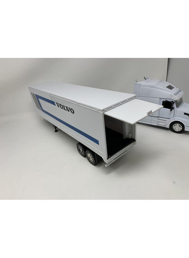 Newray Volvo Tractor And Trailer Vn780 1/32 Scale Prebuilt Model Semi Truck White - Image 3