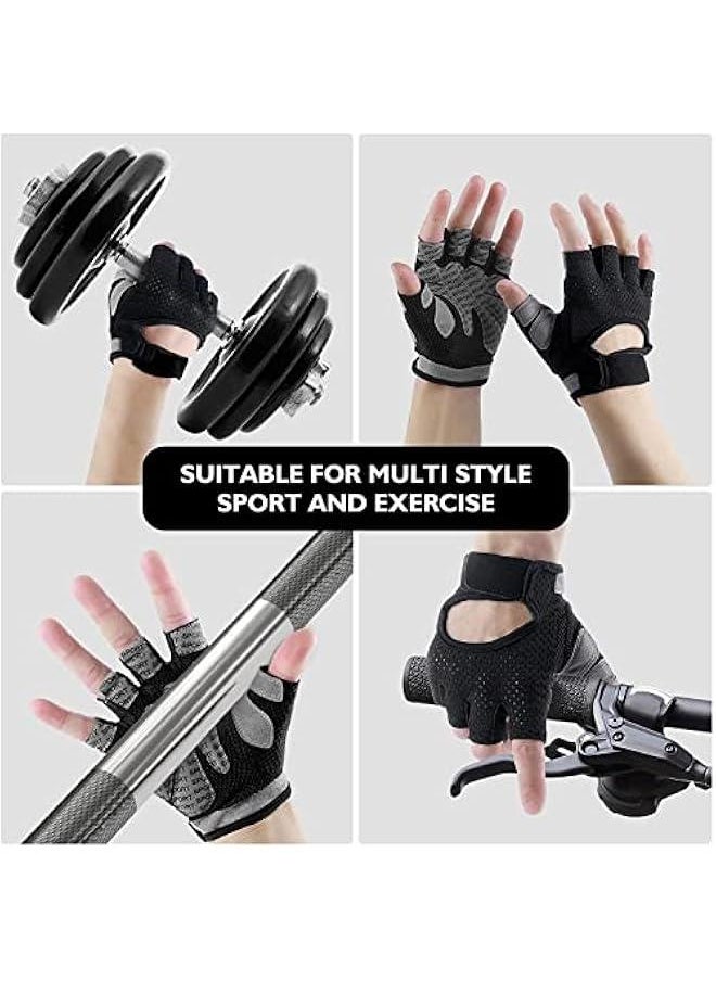 Generic Weight Lifting Gloves for Men Women Gym Gloves with Anti Slip Palm Protection Breathable Gloves for Workout Training，Fitness,Hanging, Pull up, Cycling, Exercise  - Image 4