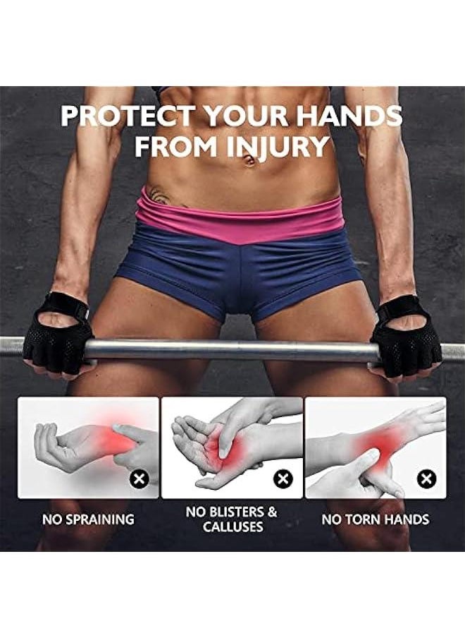 Generic Weight Lifting Gloves for Men Women Gym Gloves with Anti Slip Palm Protection Breathable Gloves for Workout Training，Fitness,Hanging, Pull up, Cycling, Exercise  - Image 5
