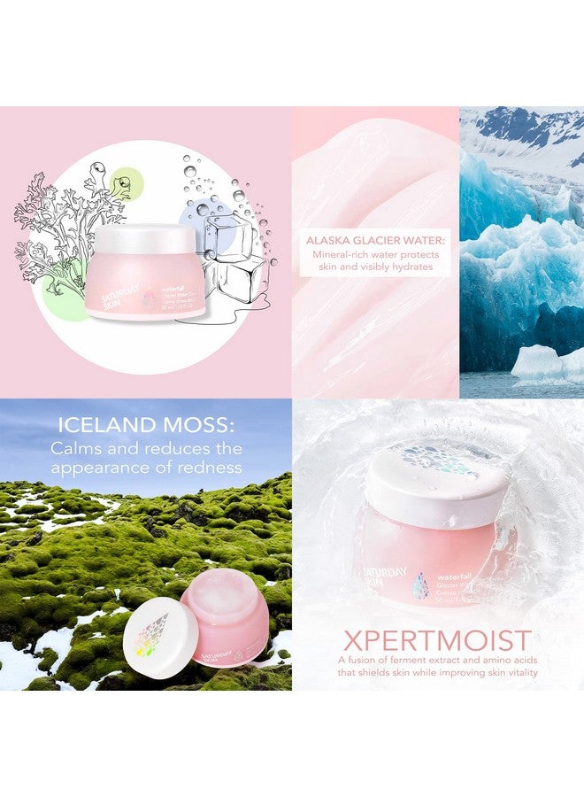 Saturday Skin Face Moisturizer Water Face Cream Natural Oil free Gel Type Cream From Alaska Glacier Water Day & Night Korean Skin Care Cream Soothing Hydrating Facial Moistrurizer (1.69 Fl. Oz. 50ml) - Image 3