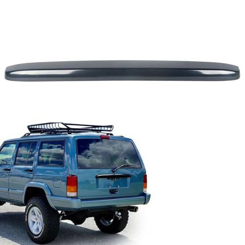KARPAL Rear License Plate Light Lamp Cover Compatible with 1997 1998 1999 2000 2001 Jeep Cherokee 5FL86ZZZ Gloss Black - Image 1
