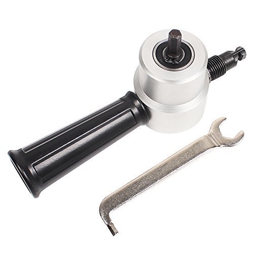 Nibble Metal Cutting Double Head Sheet Nibbler Saw Cutter Tool Drill Attachment Free Cutting Tool Nibbler Sheet Metal Hand Tools  - Image 2