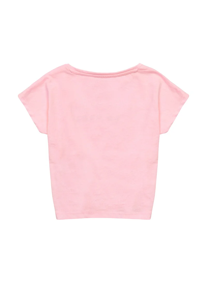 مينوتي Kids Girls Tie front T-shirt
