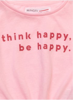 MINOTI Kids Girls Tie front T-shirt  - Image 3