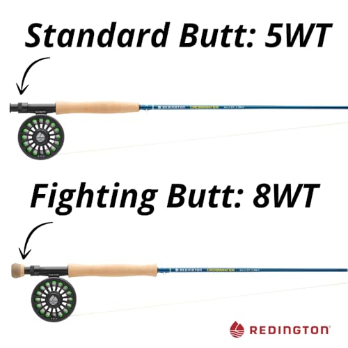 Redington Crosswater Fly Fishing Outfit 4Piece 9 8WT Fly Rod with Crosswater Reel Rio Mainstream WF8F Fly Line Zippered Travel Case Complete Starter Kit - Image 3