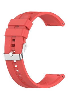 Watch Silicone Rubber Band for Samsung Galaxy Watch 46mm / Huawei GT2 / Gear S3 Frontier and Classic / Honor Magic 2 / Fossil - 22mm - Red  - Image 1