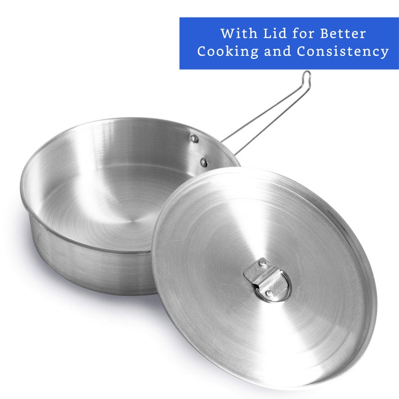 GLOBE ROCKET Flan Mold with Lid - Oversized XL (10.5 x 3.2 in) - Authentic Mexican Flan Pan - Flan Molds for Baking with Water Bath - Molde para Flan - Flaneras Moldes con Tapa BaÃ±o Maria - Image 3