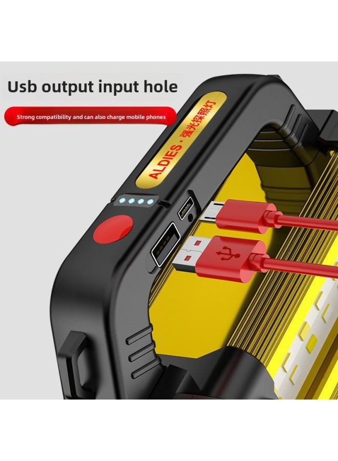 LED High-power Flashlight Outdoor Charging Super Bright Long-range Multifunctional Household Portable Searchlight Wholesale-Color:X507-32 Wick - Image 5