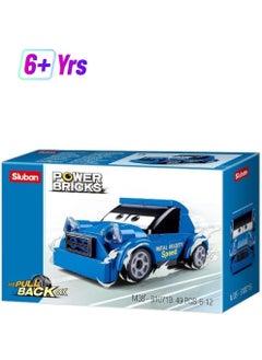 Sluban Sluban Power Bricks Series - Blue Sport Car Building Blocks 49 PCS 