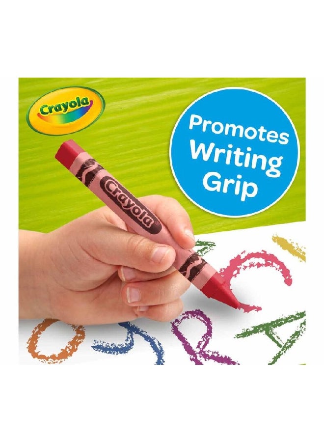 Crayola 8-Piece Washable Tripod Grip Crayon Set Multicolour 15.24 x 10.16 x 1.58 cm CRA8114600001  - Image 3