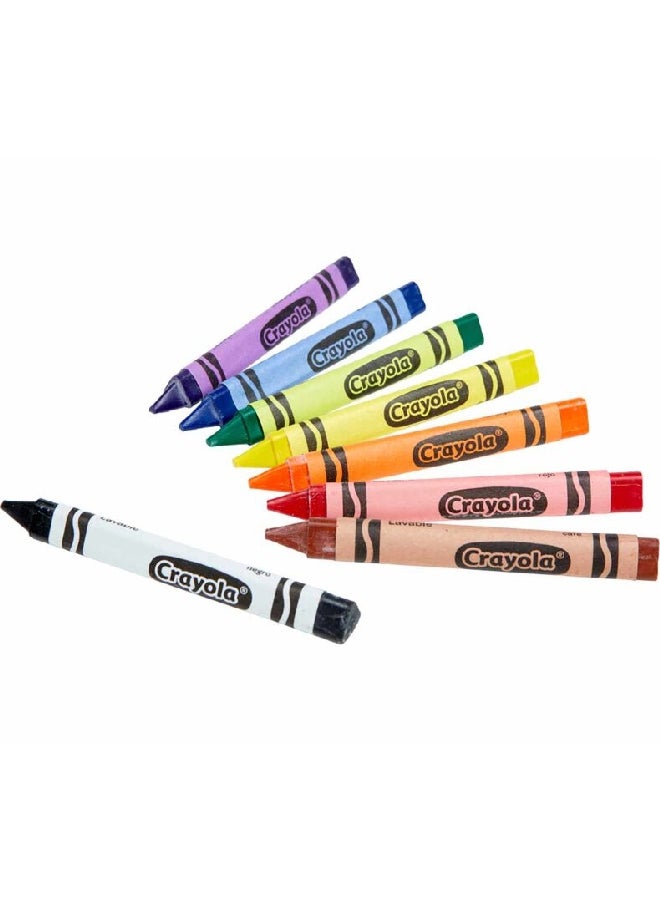 Crayola 8-Piece Washable Tripod Grip Crayon Set Multicolour 15.24 x 10.16 x 1.58 cm CRA8114600001  - Image 5