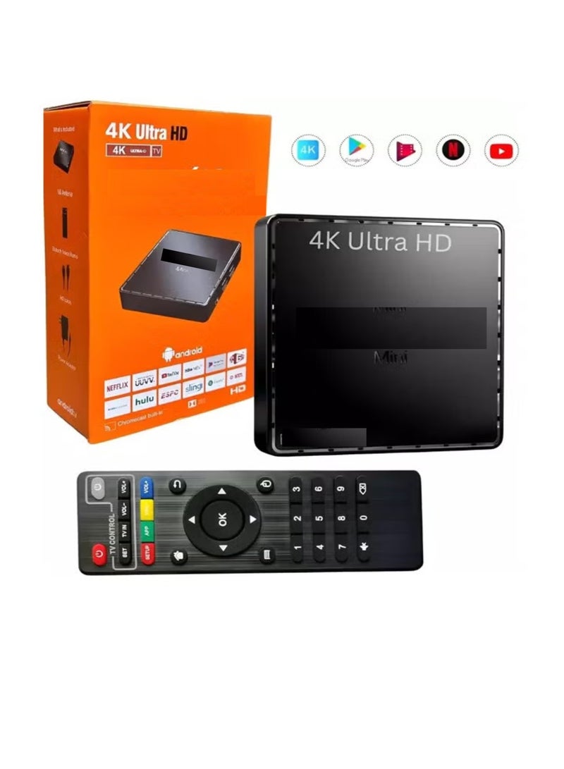 Raxoom Android 13.0 Smart TV Box, 4K HD Output, Set Top Box with Remote,2.4G/5G WiFi, Quad-Core Processor, Allwinner H313, 2GB RAM, 16GB Storage, Multi-Language Support - Image 1